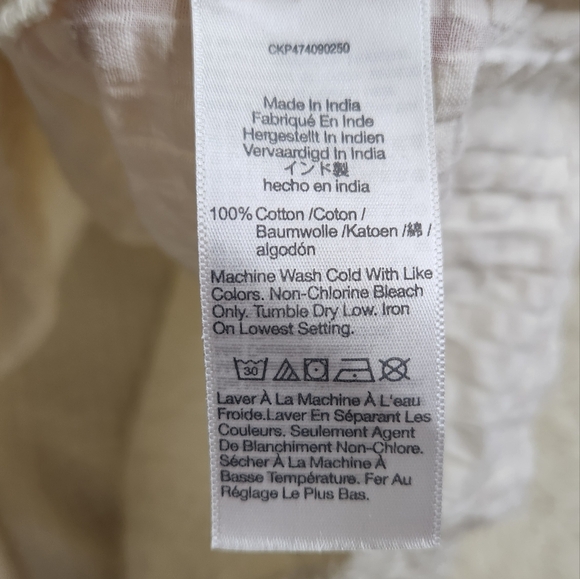 Madewell White Cotton Cutout Bandeau Halter Midi Beach Sundress, Size Small - Picture 14 of 16